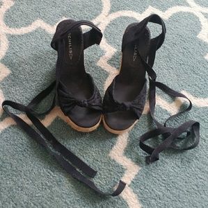 Eyelet Espadrilles | Black